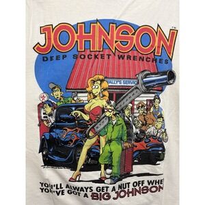 Big Johnson Vintage Shirt Graphic Funny Humor Comedy Grotesque Vehicle Mechanic